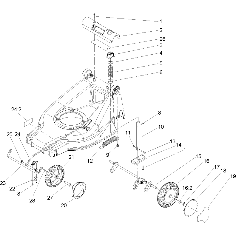Height of Cut and Wheel Assembly
