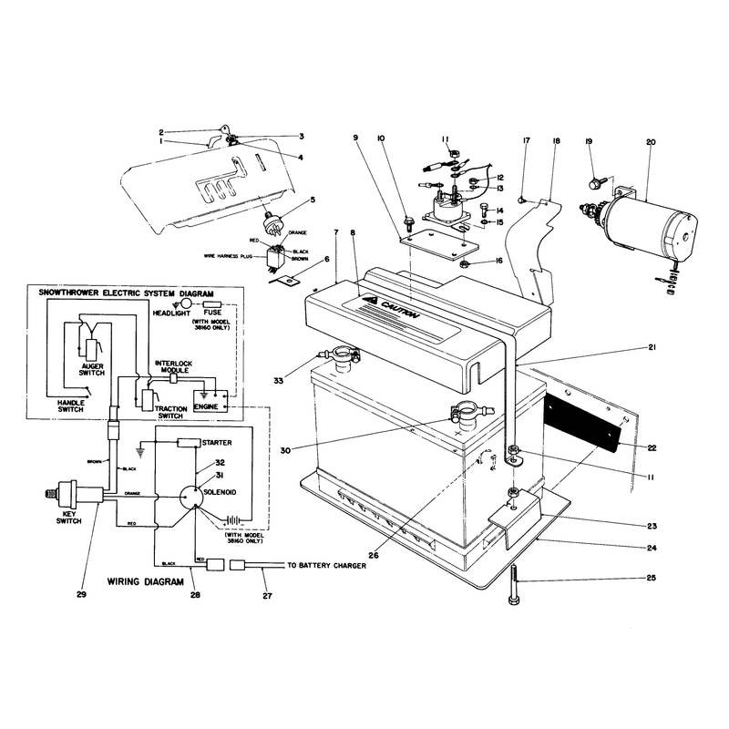 12 Volt Starting Motor Kit 42-4370 (optional)