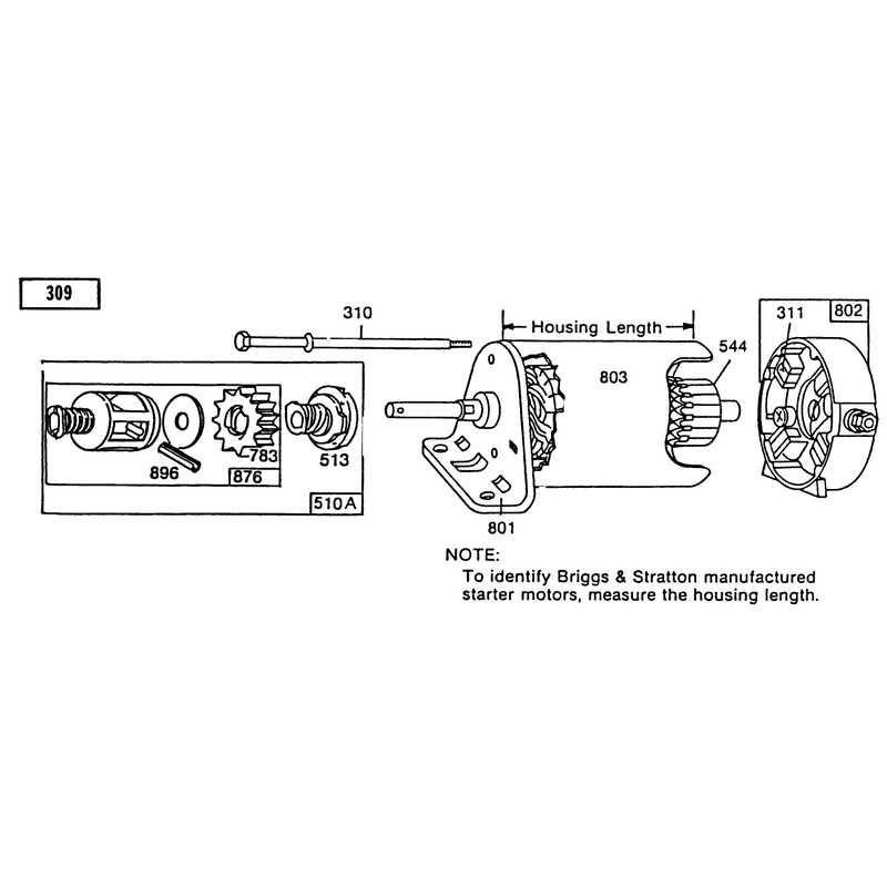 Starter-Briggs & Stratton No. 191707-6021-01