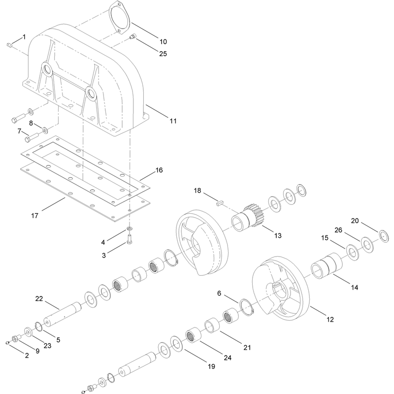 Gear Case Assembly No. AUH530204