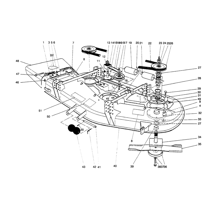 Deck and Spindle Assembly