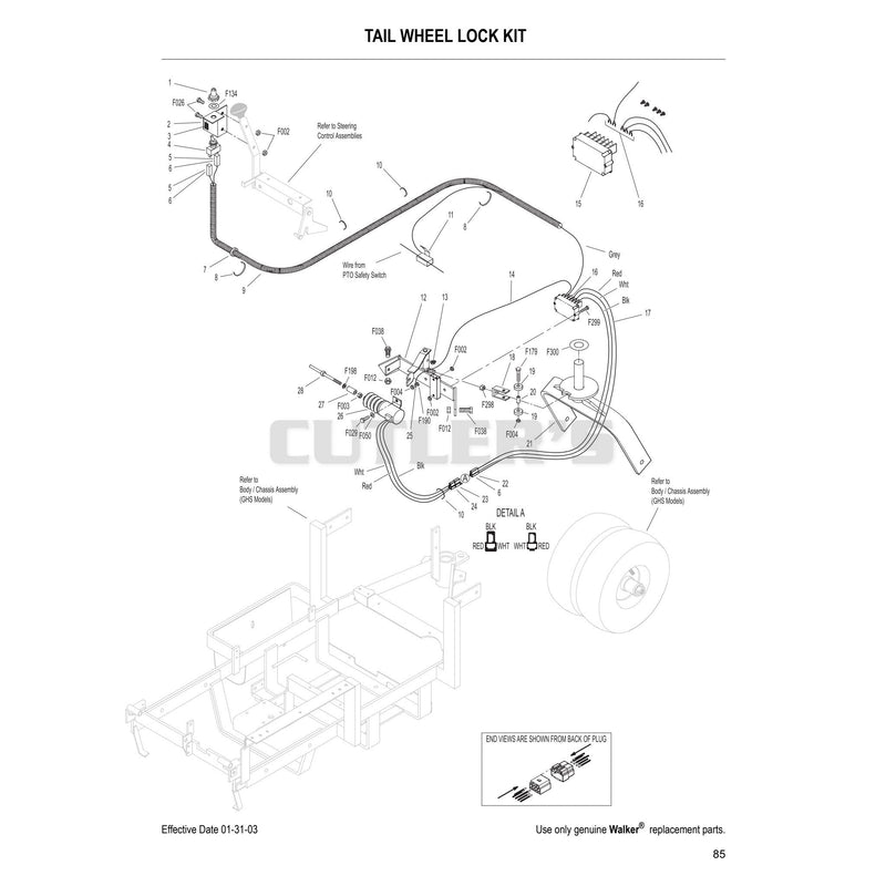 Tail Wheel Lock Kit