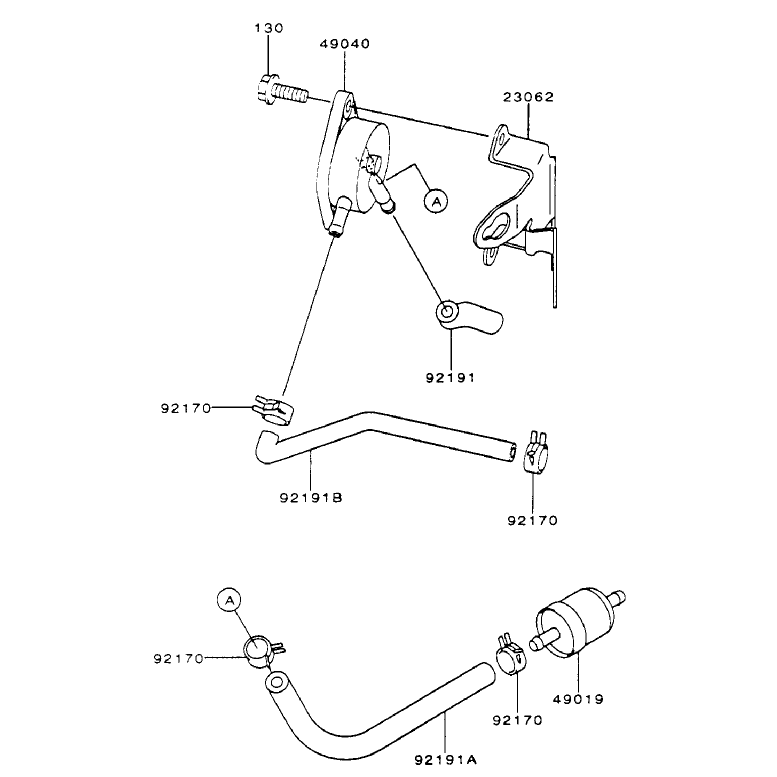 Fuel Tankfuel Valve Assembly Kawasaki Fh500v-As25