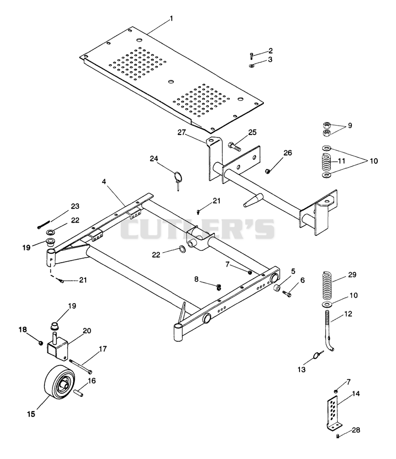 50" Mower Frame 1