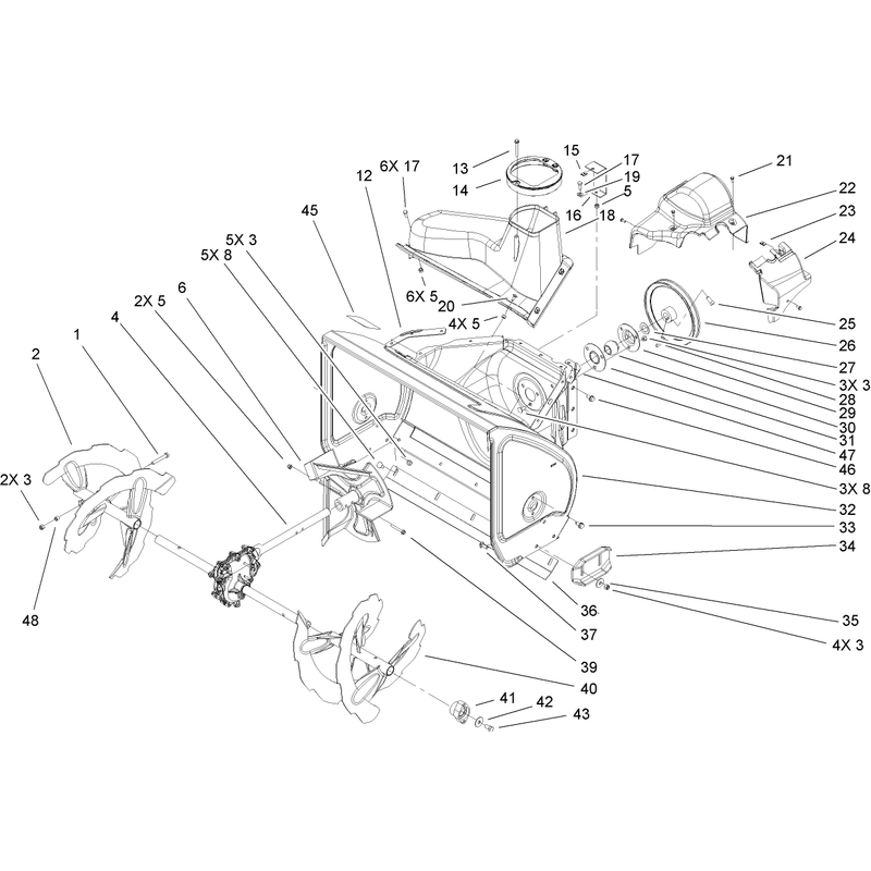 Auger and Housing Assembly
