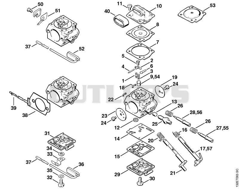 Carburetor C3M-S5, S24, S5, S20, S22, S23