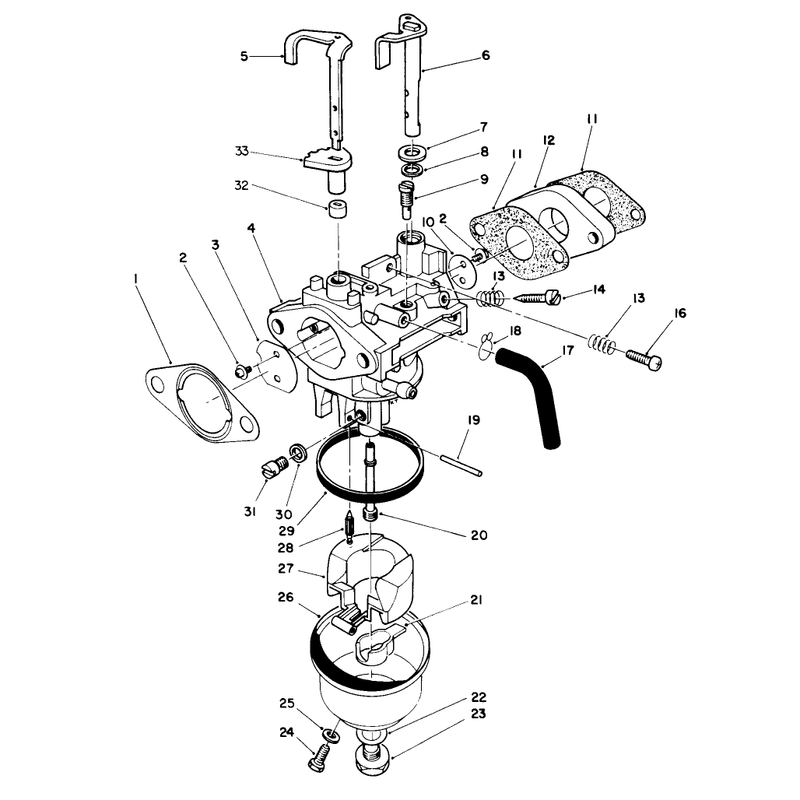 Carburetor Assembly (engine No. Vm140)