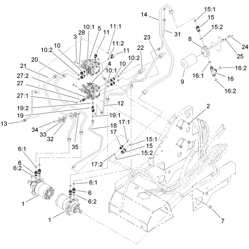 Traction Hydraulic Assembly