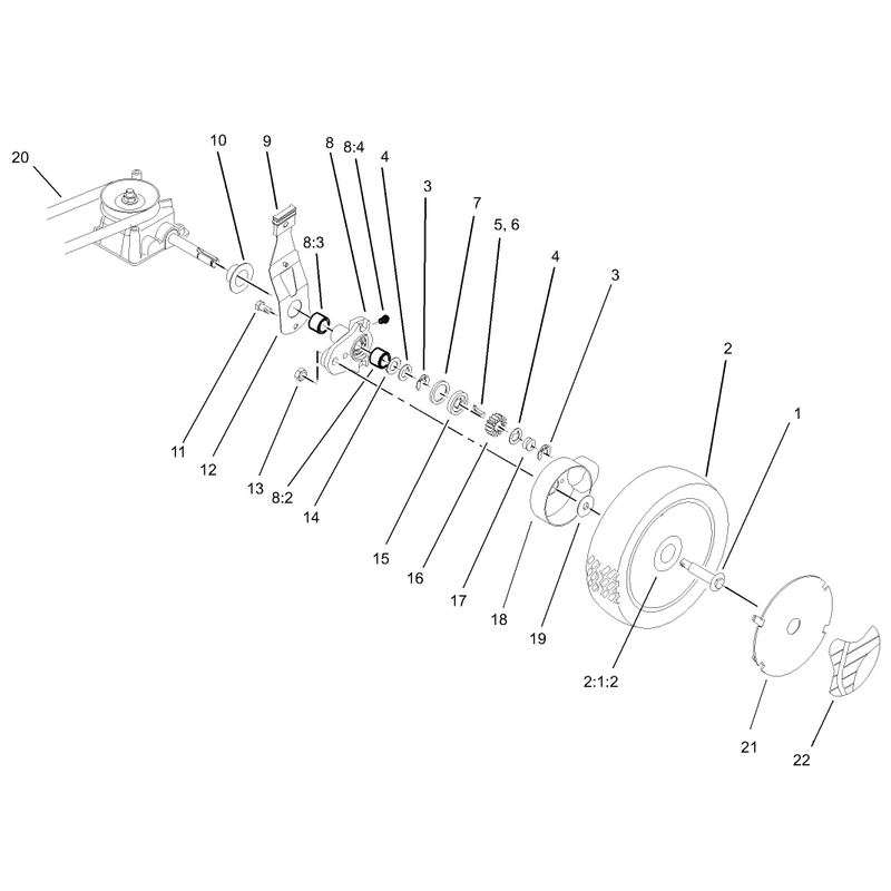 Gearcase and Wheel Assembly