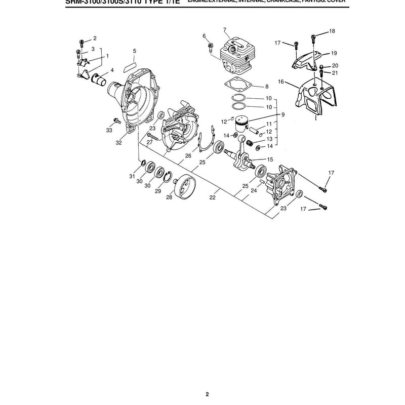 ENGINE/EXTERNAL, INTERNAL, CRANKCASE, FAN HSG. COVER