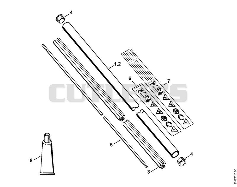 Drive tube assembly FC 110