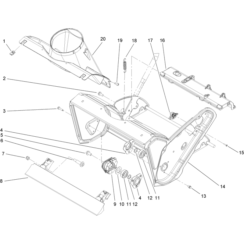 Rotor Housing and Scraper Assembly