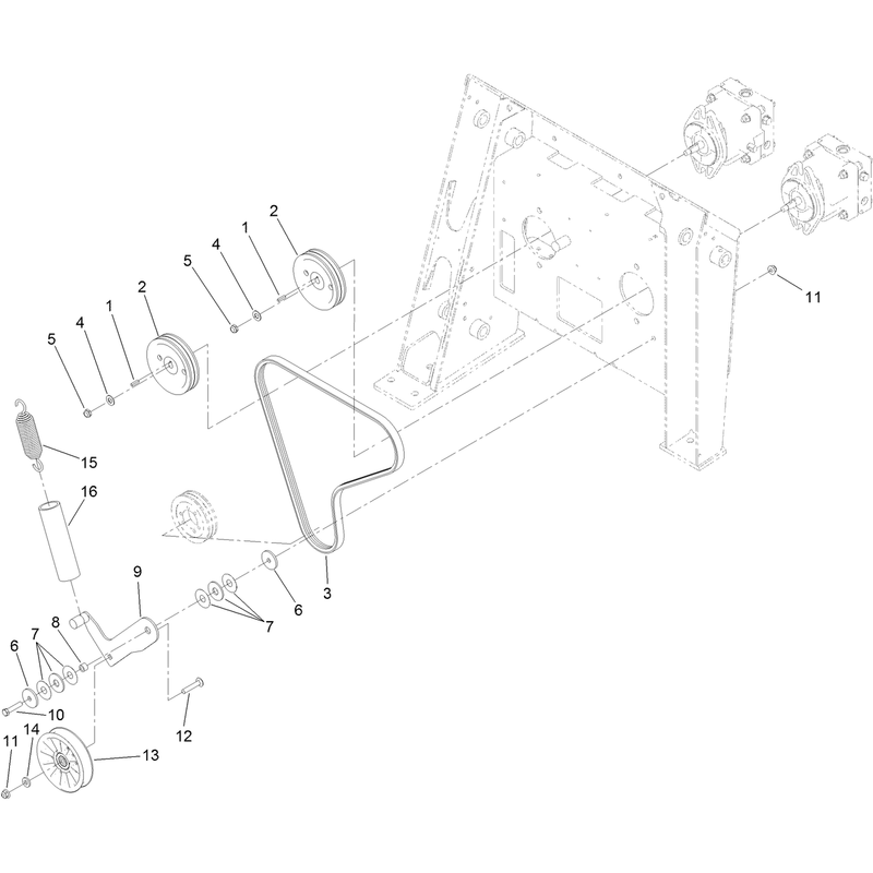 Hydraulic Pump Pulley Assembly