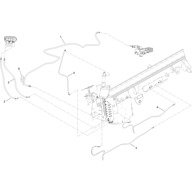 Thrust Frame Hydraulic Hose Assembly No 5
