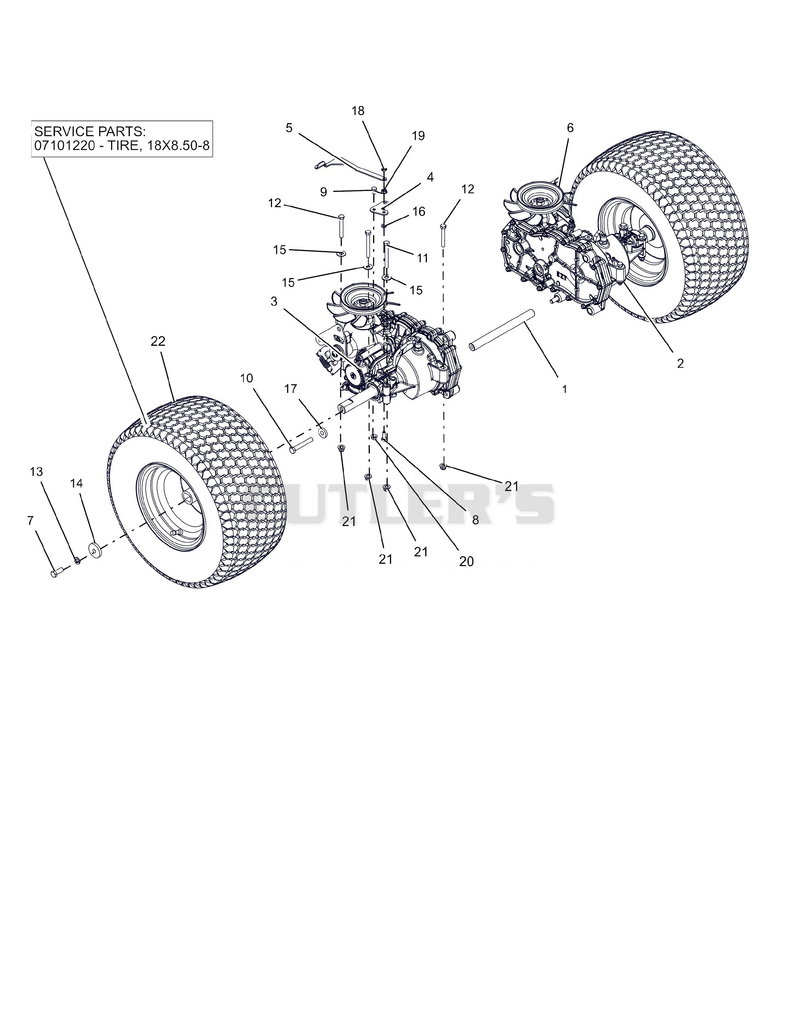 Rear Tires And Transaxles