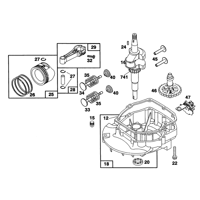 Engine Briggs and Stratton Model 122702-3171-01