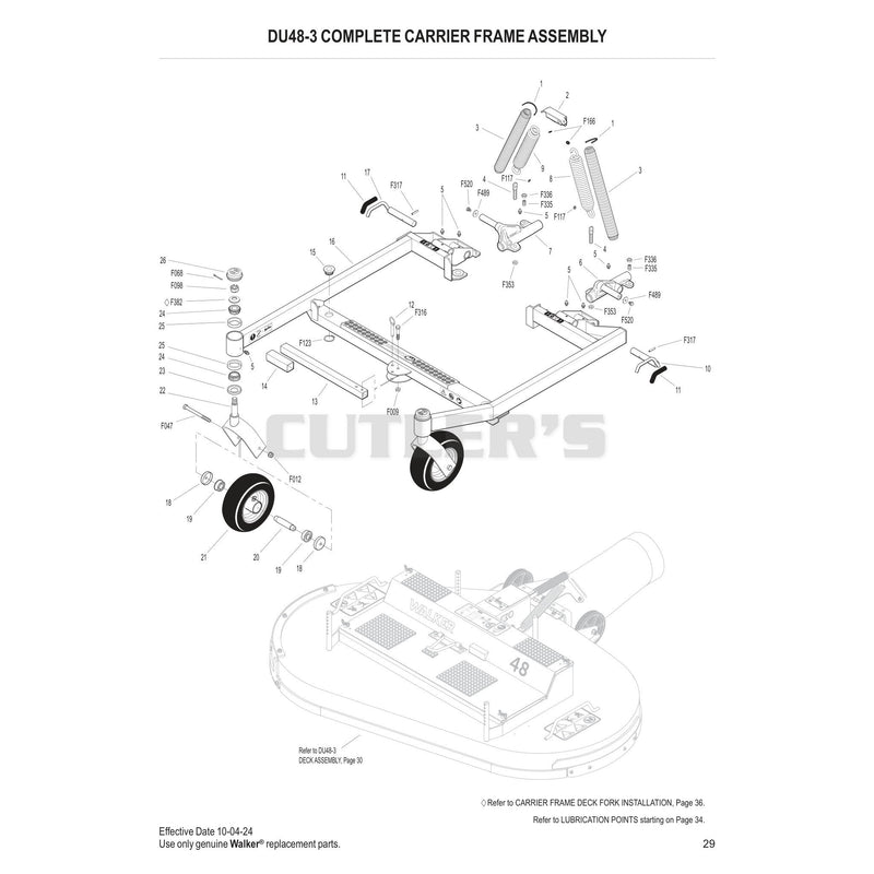 DU48-3 Complete Carrier Frame Assembly