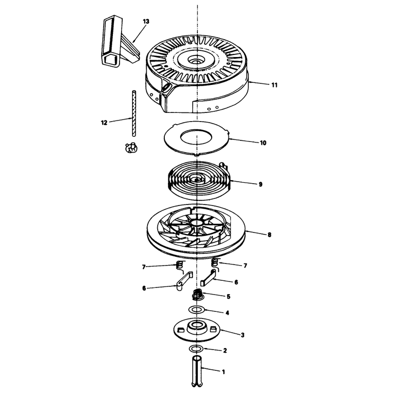 Rewind Starter N0-590635