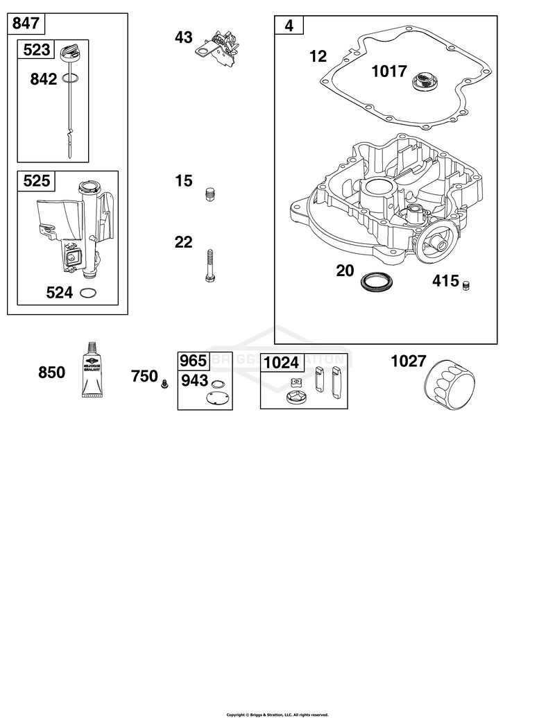 Crankcase Cover/Sump and Lubrication Group