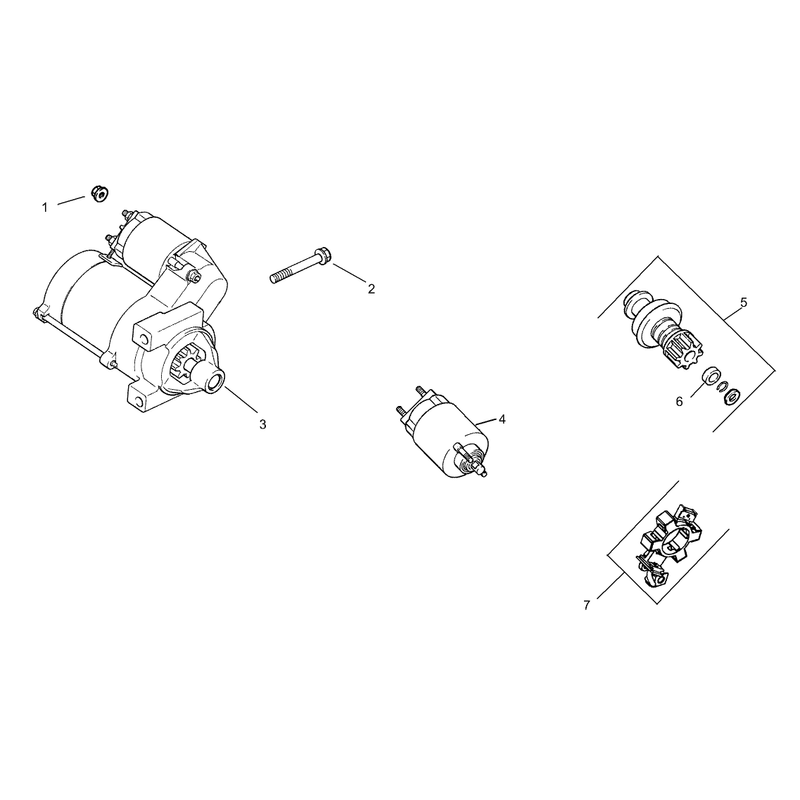 Starting System Assembly Kohler CH20QS-PS64677