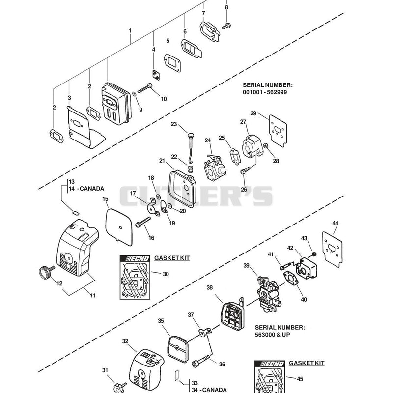 INTAKE, EXHAUST, AIR FILTER