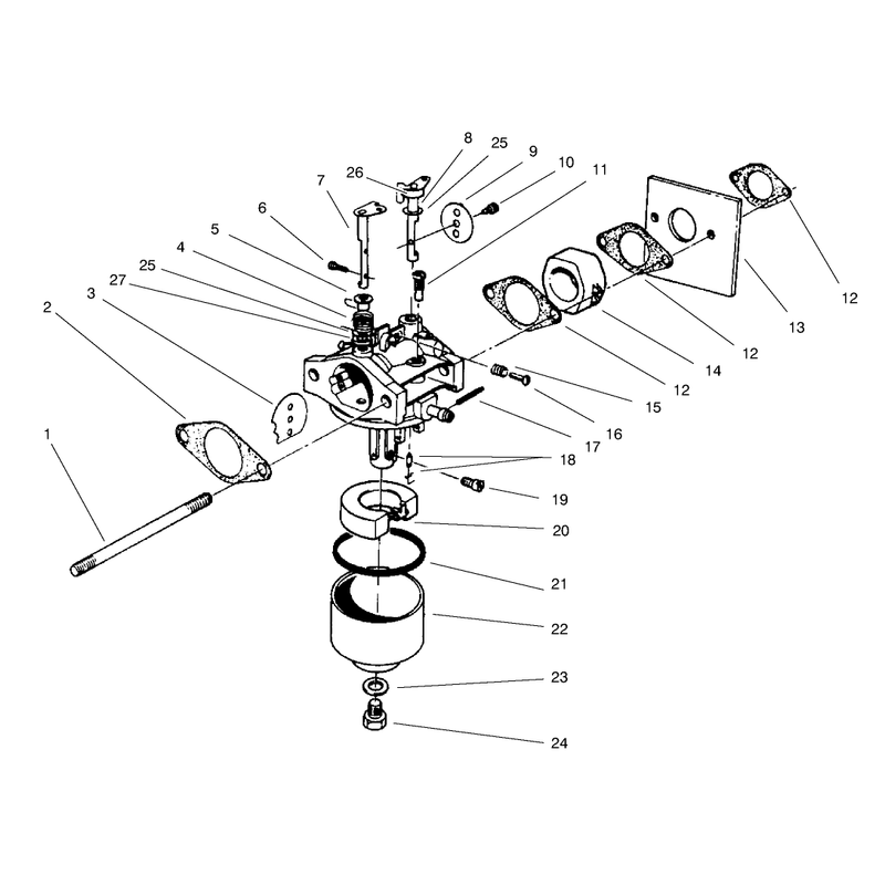 Carburetor Assembly Model No 47pt7-3