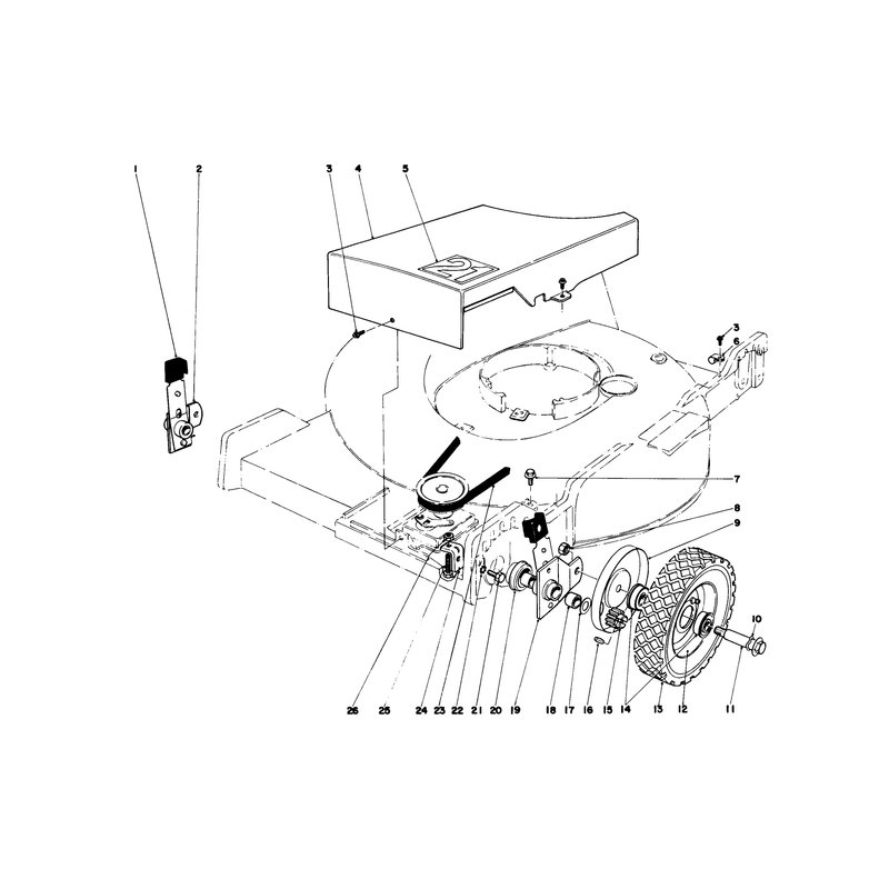 Front Wheel and Pivot Arm Assembly