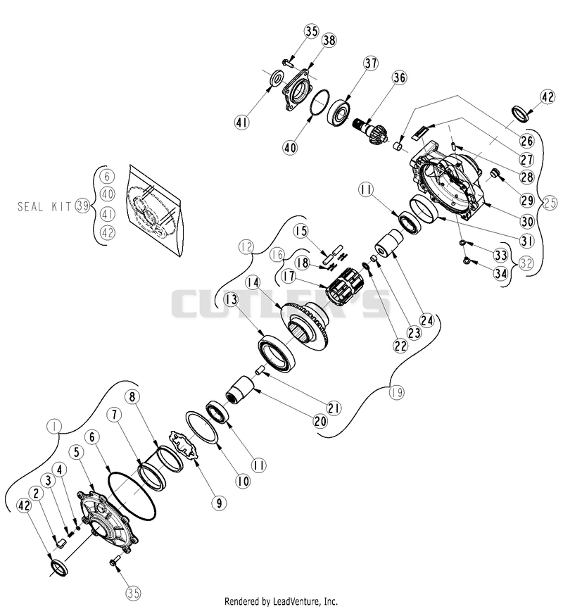 Front Differential Components