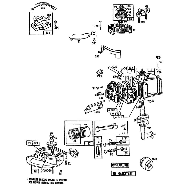 Engine Briggs and Stratton Model 95902-3148-01