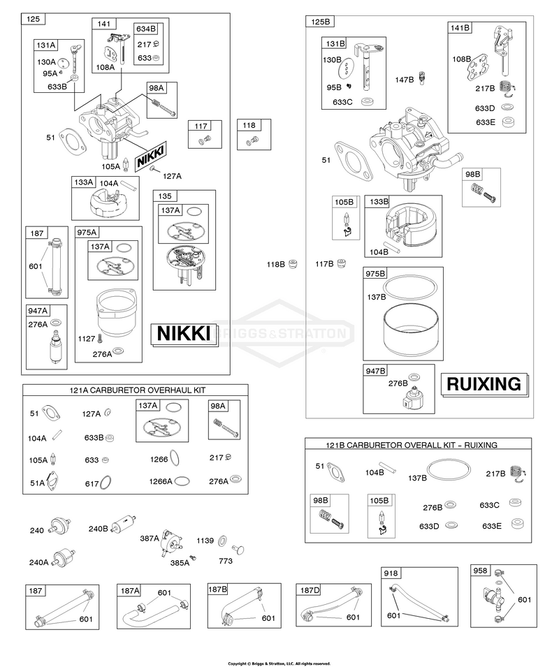 CARBURETOR, FUEL SUPPLY, KIT - CARBURETOR OVERHAUL