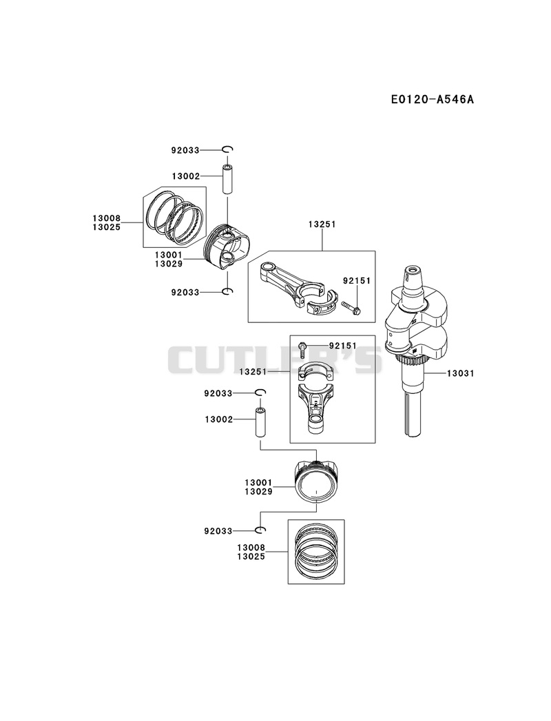 PISTON/CRANKSHAFT