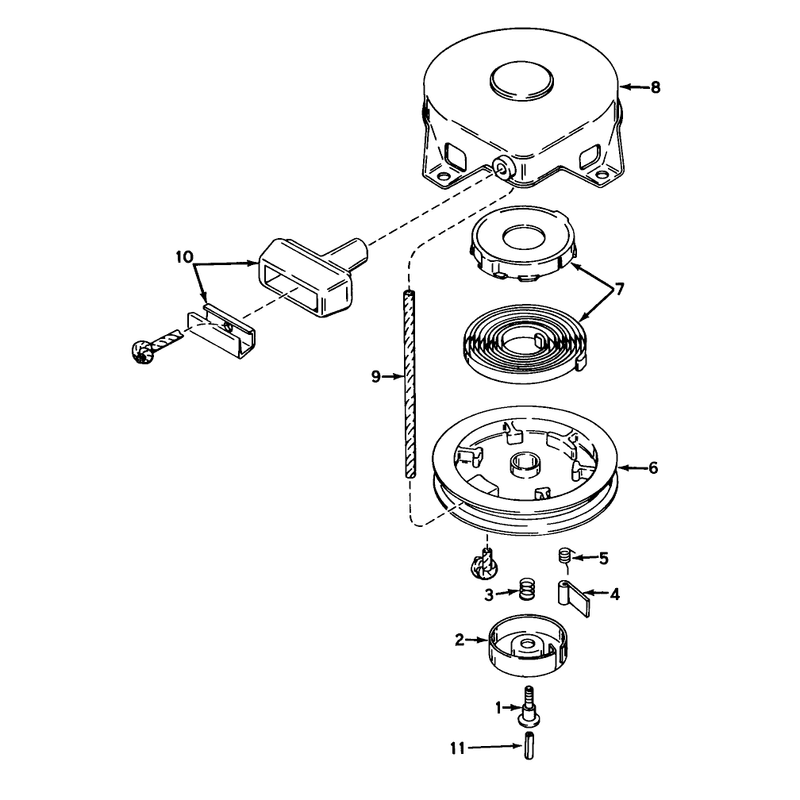 Rewind Starter No 590420