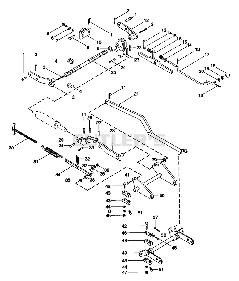 Lift System Rock Shafts