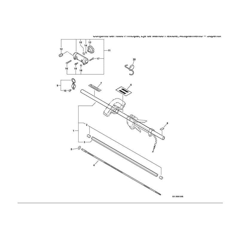 Main Pipe Assembly, Driveshaft, Coupler -- Upper