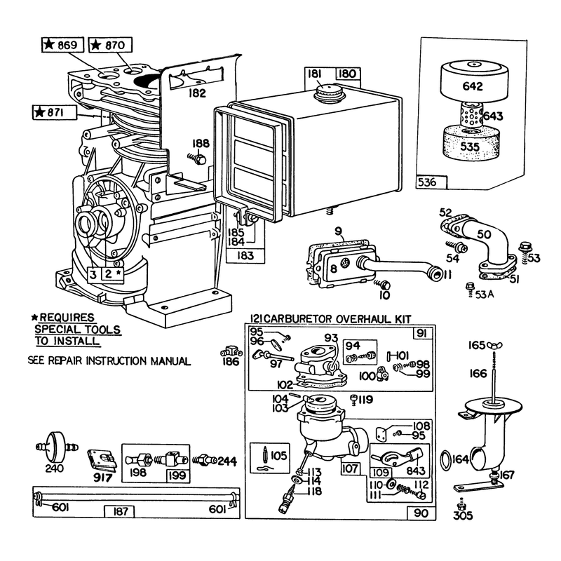 Engine Briggs & Stratton Model 190402-2675-01 (continued)