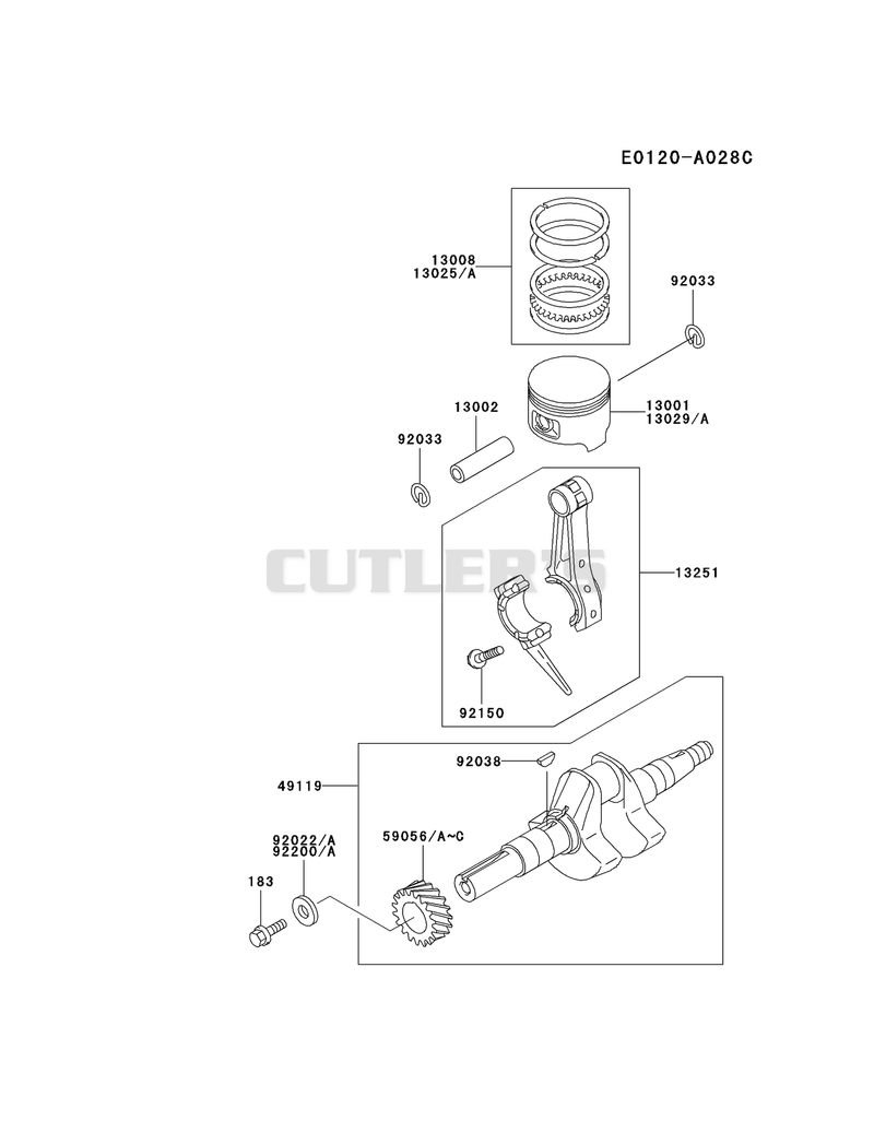 PISTON/CRANKSHAFT