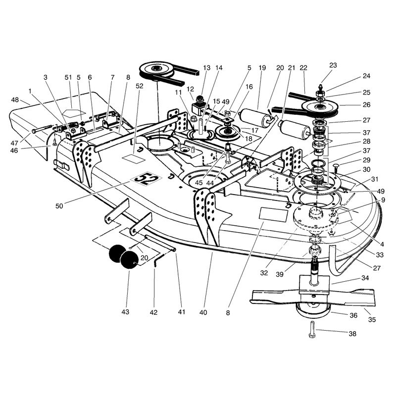 Deck and Spindle Assembly