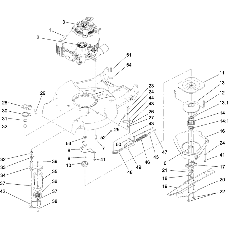 Engine and Blade Assembly