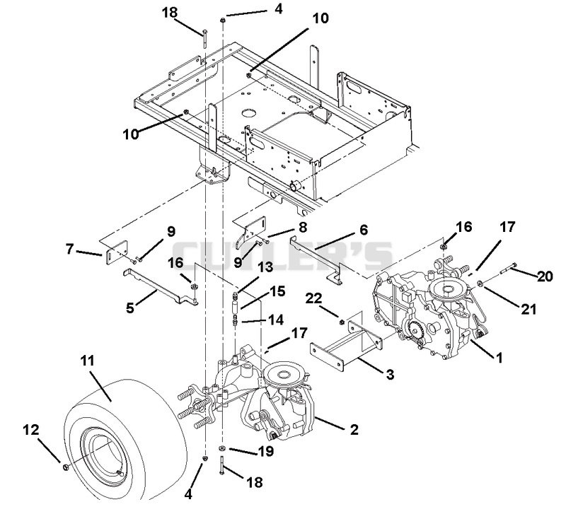 Transaxle, Dump Valves And Rear Wheels