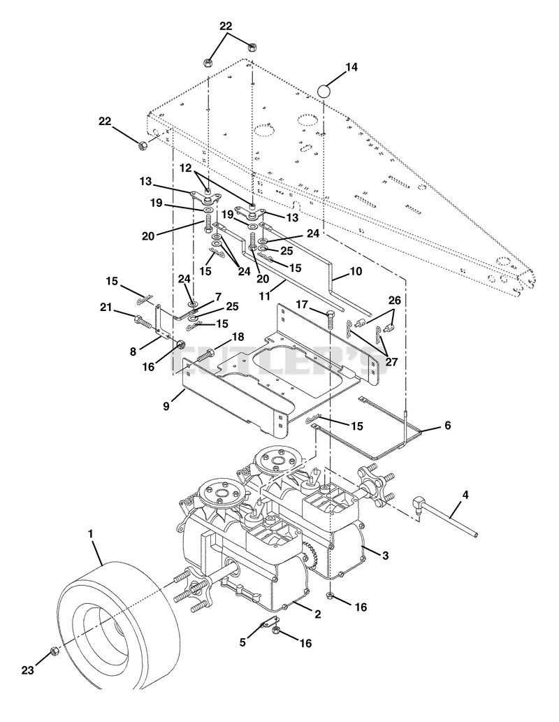 Rear Wheel And Hydro Drive