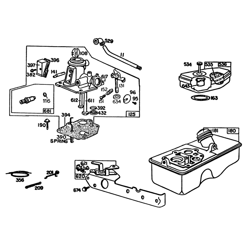 Engine Briggs and Stratton Model 92908-5205-01 Continued