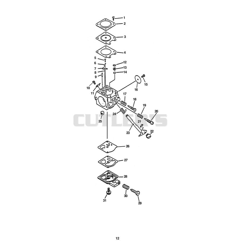 CARBURETOR S/N 001001 - 012000