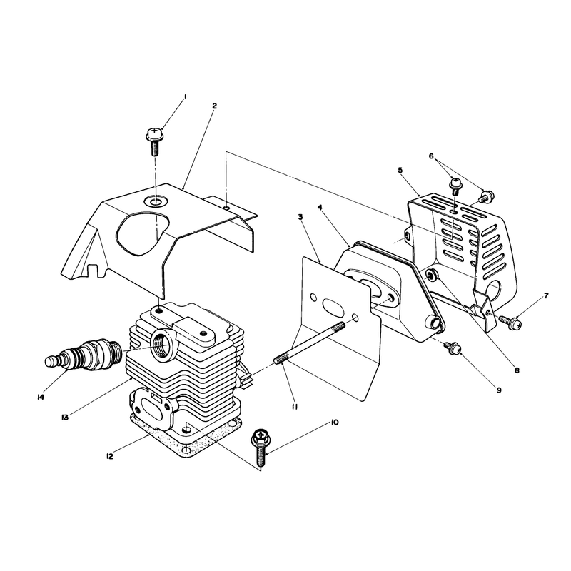 Cylinder & Muffler Assembly