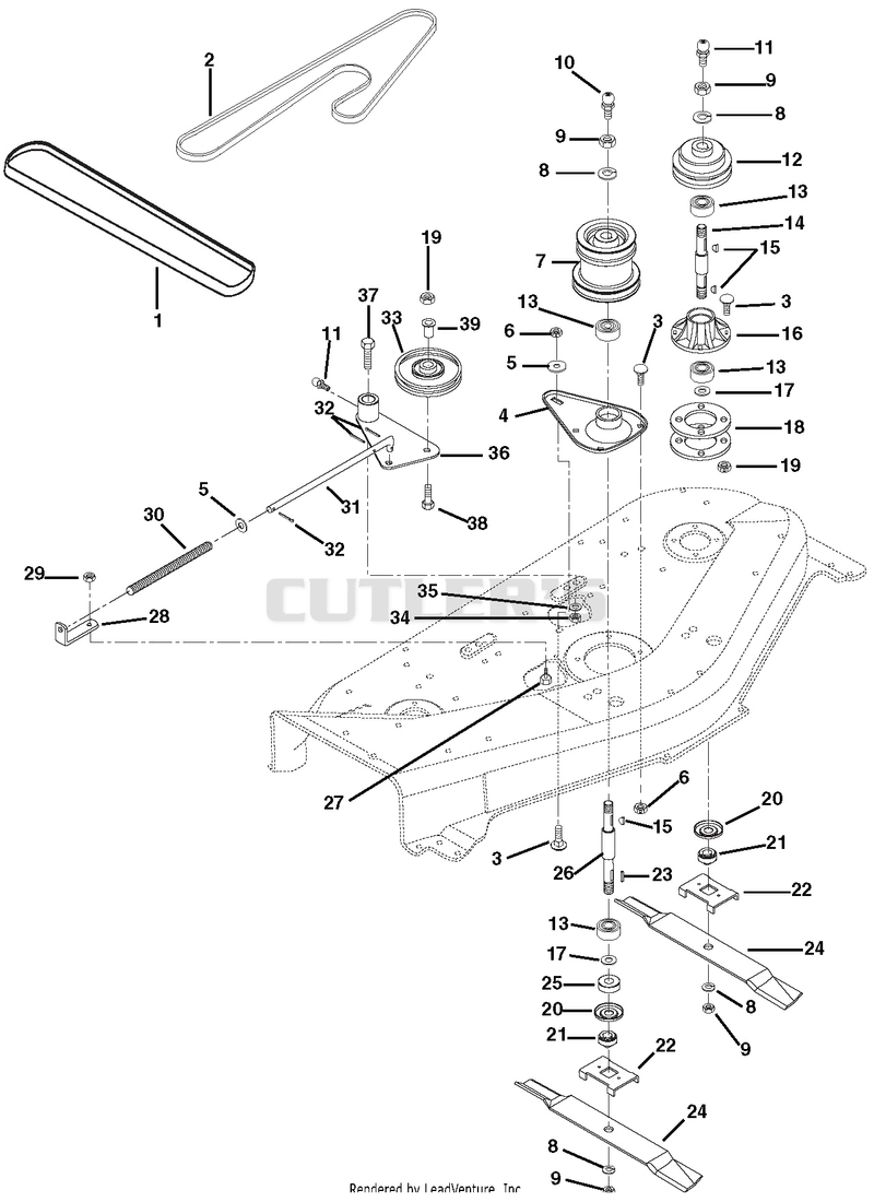 48" Mower Spindle