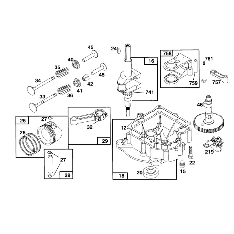 Engine Briggs and Stratton Model 283707-0156-01