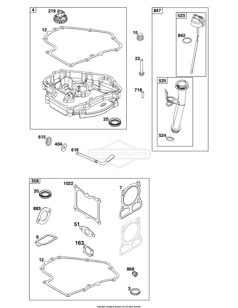 Crankcase Cover/Sump and Lubrication Group