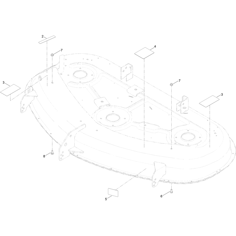 54 Inch Deck Decal Assembly No. 130-7004