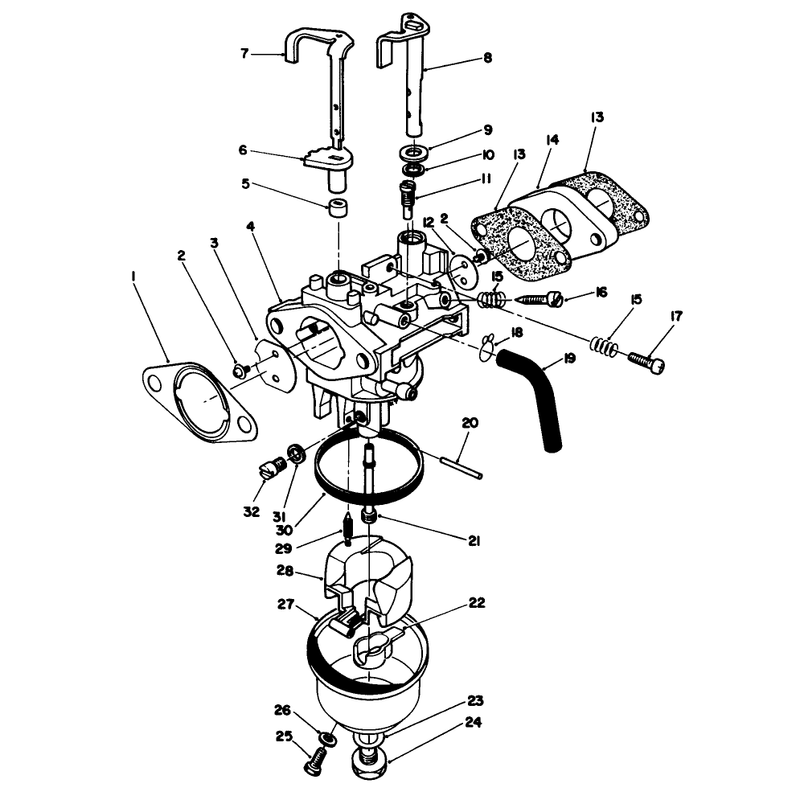 Carburetor Assembly (engine Model No. Vmm1-2)