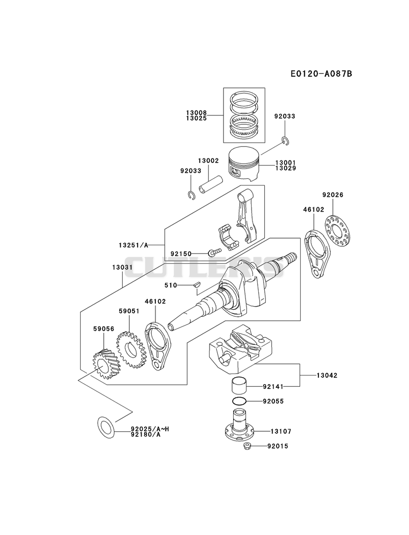 PISTON/CRANKSHAFT