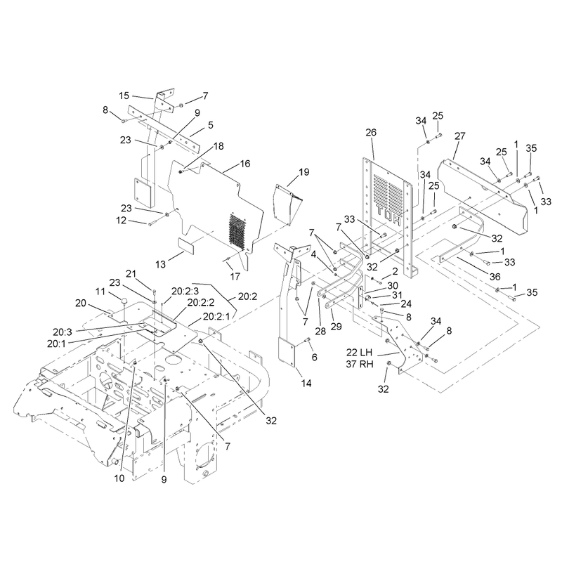 Cooling Mounting Frame Assembly